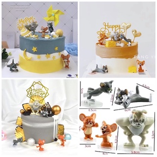 Set 5 Tom & jerry trang trí bánh