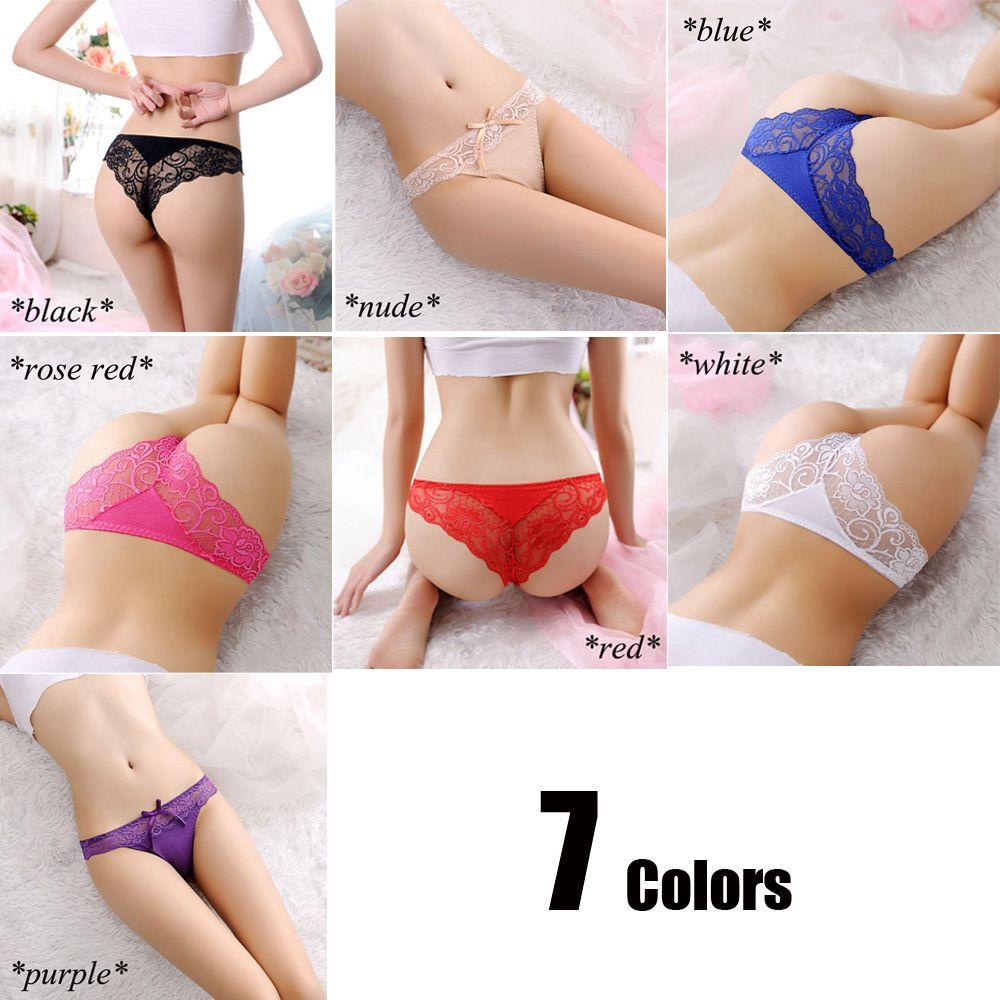 Quần Lót Ren Hoa Lưng Thấp Trong Suốt Gợi Cảm