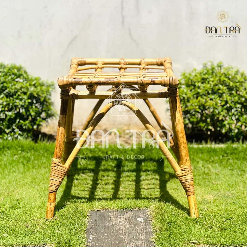 Ghế Gác Chân Mây, Ghế Đôn Mây 2 Trong 1, Ghế Mây Tre Handmade, Ghế Mây Tự Nhiên, Ghế Mây ĐAN TRÀ , Nội Thất Mây Tre Đan