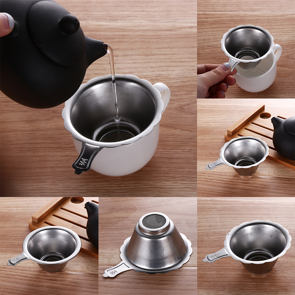Dụng Cụ Lọc Trà Bằng Thép Không Gỉ Chất Lượng Cao