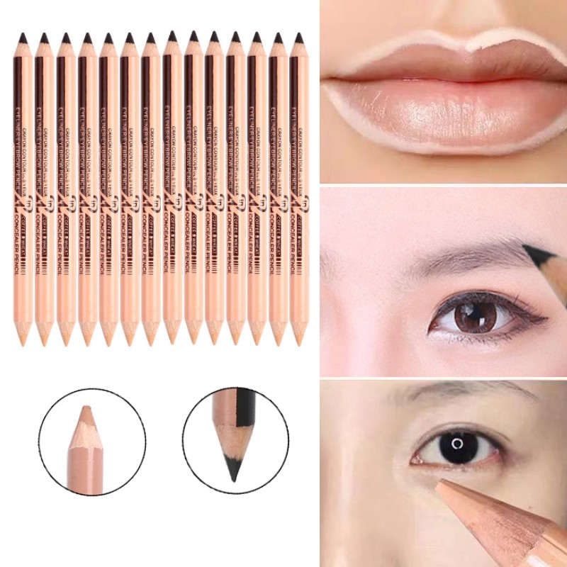 Bút Kẻ Lông Mày COCUTE 2 Đầu Chống Nước Che Khuyết Điểm Lâu Trôi 1.5g | BigBuy360 - bigbuy360.vn