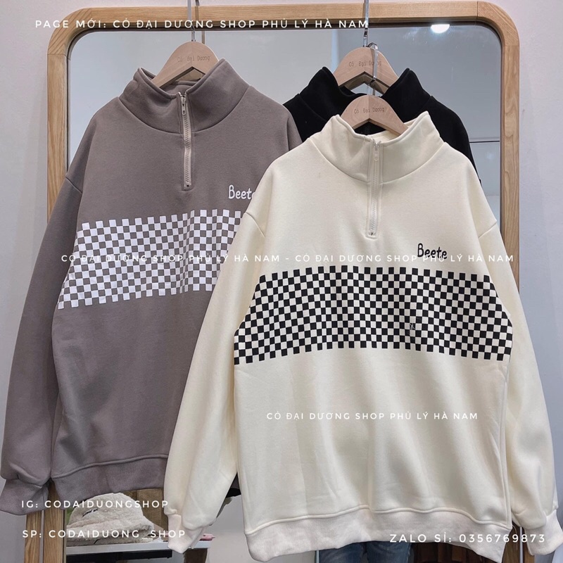 áo nỉ polo bàn cờ beete | BigBuy360 - bigbuy360.vn