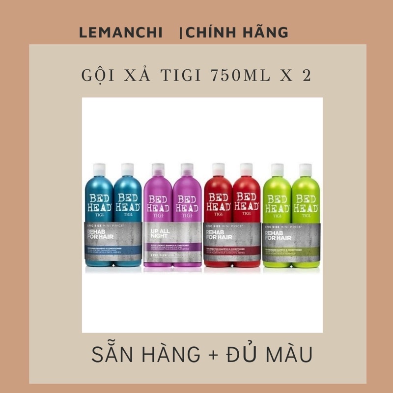 [ Chính hãng có bill UK ] Bộ/Cặp gội xả Tigi Đỏ Tím Xanh Dương Xanh Lá Trắng Date xa BED HEAD TIGI URBAN ANTIDOTES | BigBuy360 - bigbuy360.vn