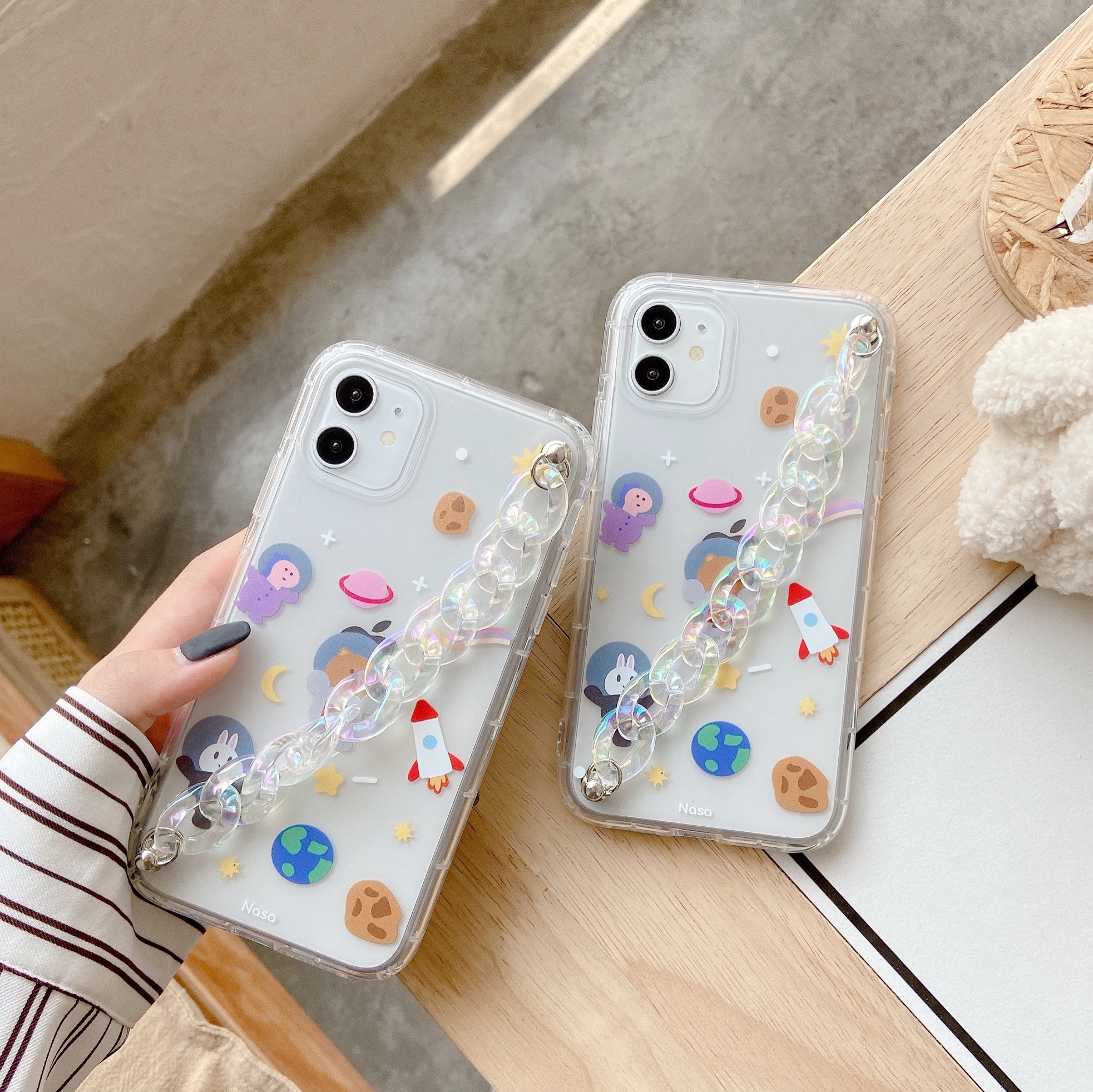 【9.9 Big Promotion Carnival】Plush Small Cherry Bracelet Phone Case for IPhone 7 8 7p 8p X Xr Xs Xsmax 11 11pro 11promax | BigBuy360 - bigbuy360.vn