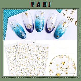STICKER NAIL DÁN MÓNG TAY HÌNH GALAXY NGÂN HÀ / MAKE UP KIRA LẤP LÁNH - VANI STORE [KIRA0038]