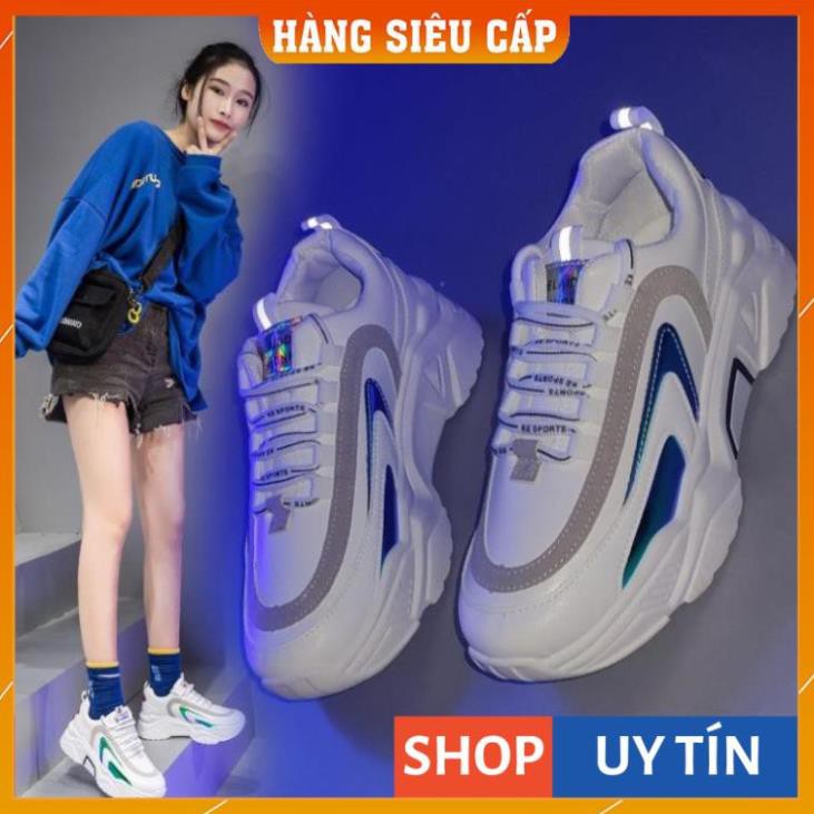 [ Hàng Loại 1 ] - Giày thể thao nữ Phản quang, Clunky Sneaker, 💥Phong cách Hàn Quốc 2020 mẫu mới😍 3 màu có sẵn (D203) | BigBuy360 - bigbuy360.vn