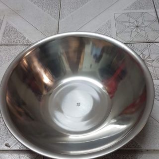 Bộ thau ,rổ inox 6 cái lớn ( 5 thau: 32,34,36,40,45cm và 1 rổ 34 cm)