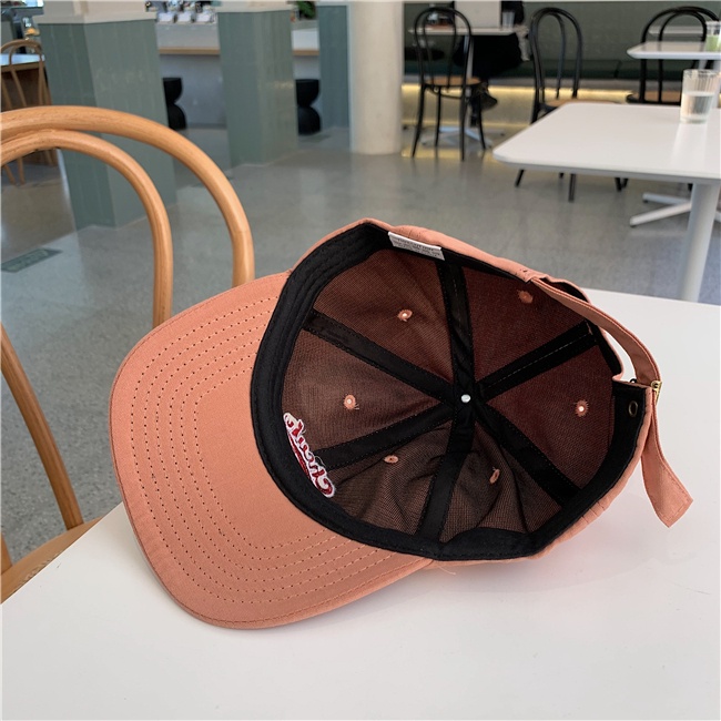 Mũ bóng chày 19121 thêu chữ mềm mại phong cách Hàn Quốc mùa xuân hè chống nắng cho nam nữ