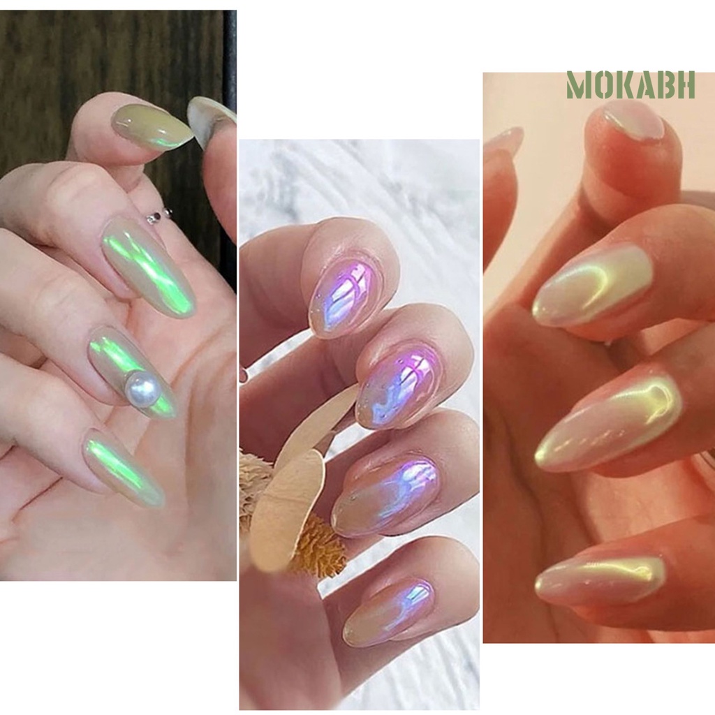 Bột Tráng Gương Lấp Lánh Trang Trí Móng Tay mokabh