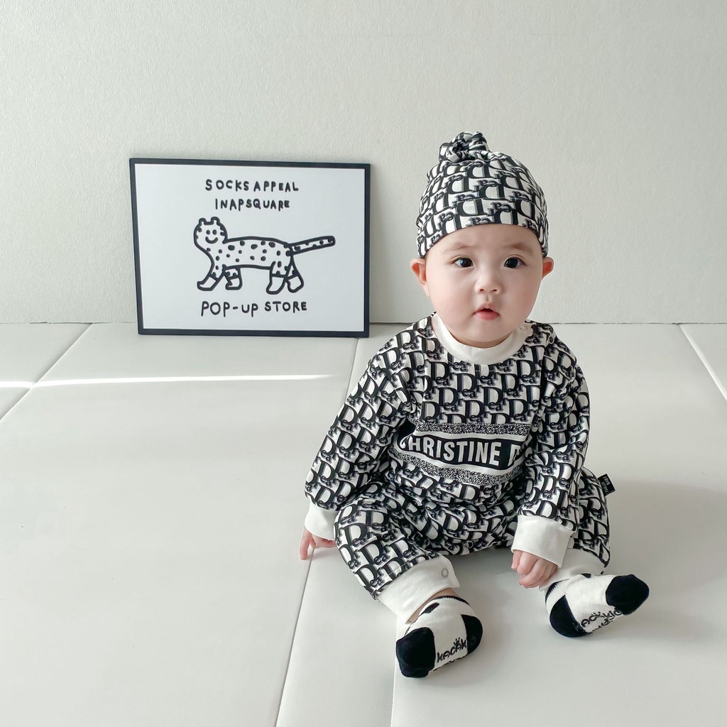 Romper mùa thu , bộ liền thân cho bé hàng quảng châu cao cấp