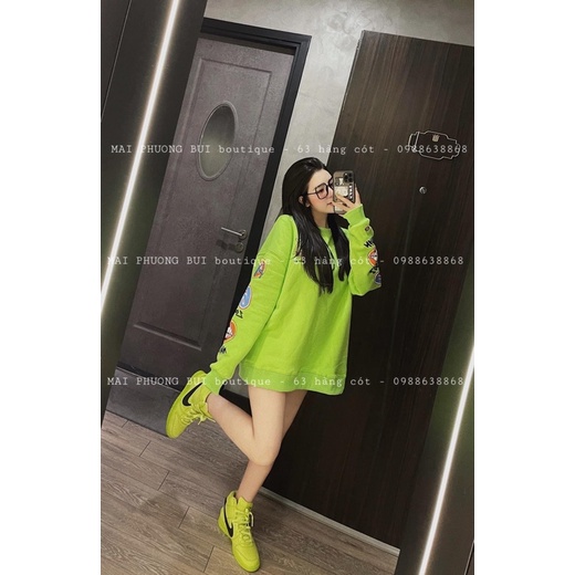 Áo sweater và hoodie nỉ xanh mai phương bùi