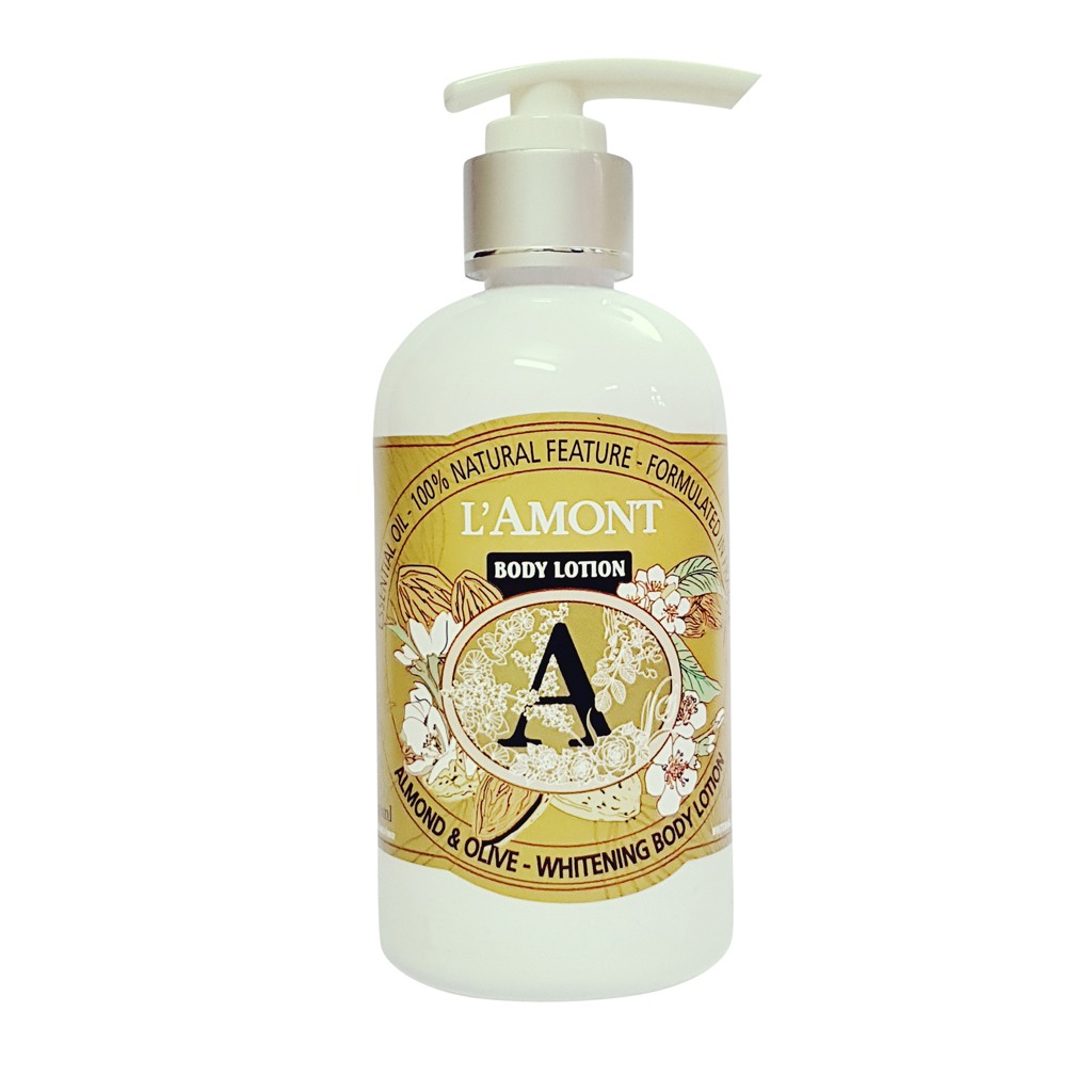 Sữa Dưỡng Thể Trắng Da LAMONT En Provence Almond & Olive Hương Hạnh Nhân 250ml