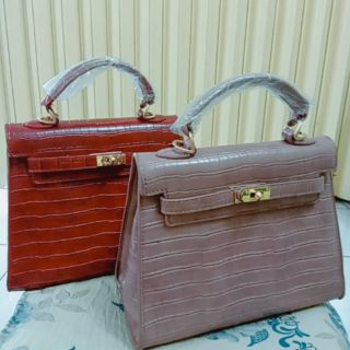 Túi công so da sần size 25