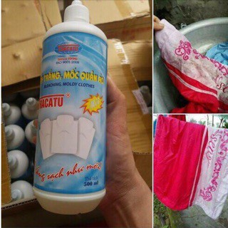 Thuốc tẩy quần áo Tracatu siêu sạch, chống mốc loại 500ml tiện dụng, thuốc tẩy mốc quần áo cao cấp FASOLA
