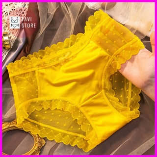 Quần lót nữ su lụa satin thun lạnh phối ren viền ren siêu đẹp sexy cute dễ thương - ql035