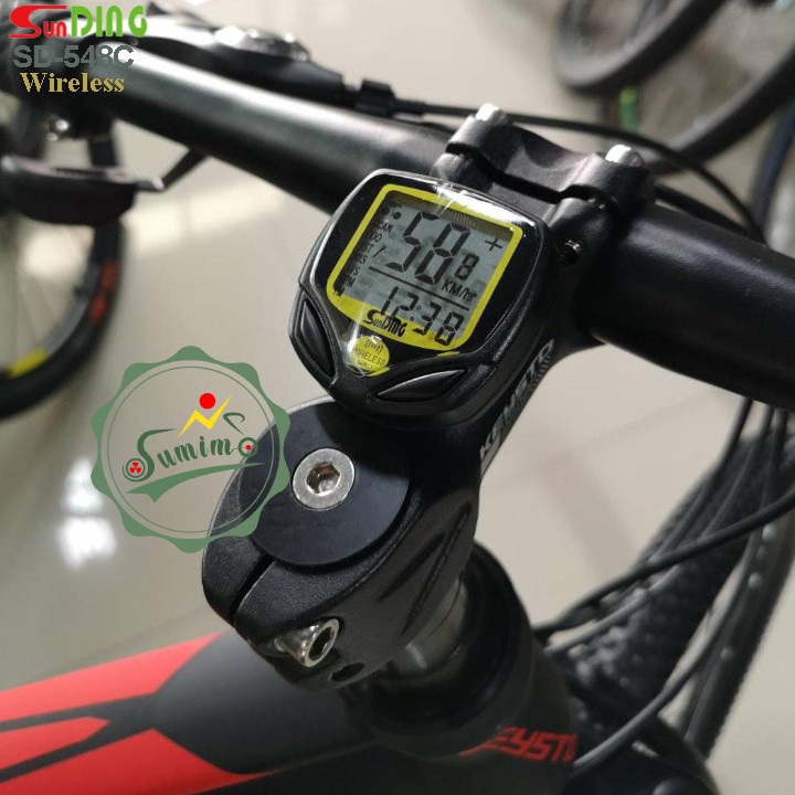 Đồng hồ tốc độ xe đạp - Đổng hồ Sunding SD-548C1 không dây wireless