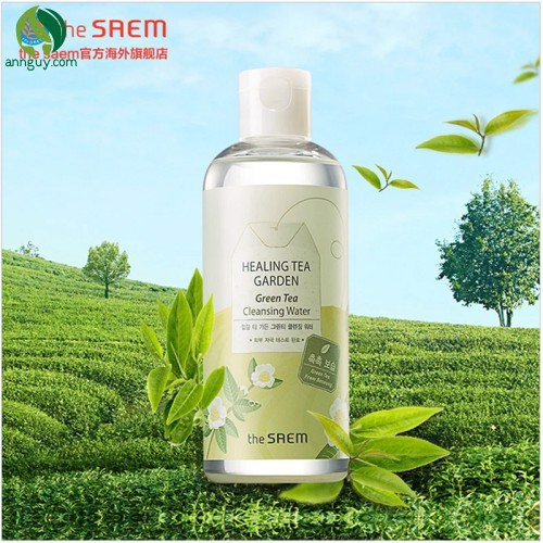 Nước Tẩy Trang Chiết Xuất Trà Xanh The Saem Healing Tea Garden Cleansing Water 300Ml