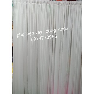 Rèm thun nhúng làm phông sinh nhật , cưới hỏi ..