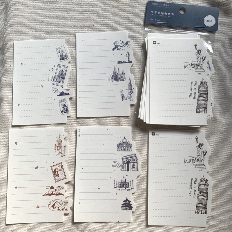 set 30 mẫu giấy note ghi chú cổ điển vintage trang trí sổ bullet journal phụ kiện decor chụp ảnh winzige