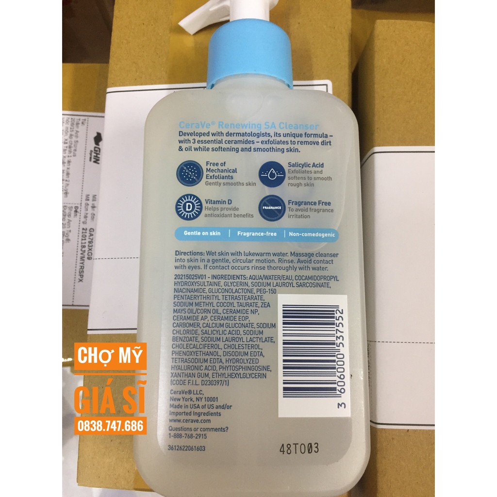 [Bản Mỹ] Sữa rửa mặt Cerave Foaming Facial Cleanser 355ml | BigBuy360 - bigbuy360.vn