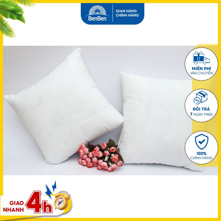 Gối tựa lưng văn phòng, gối sofa size 45x45cm, tặng kèm vỏ gối, hàng VN cao cấp - Ben Ben