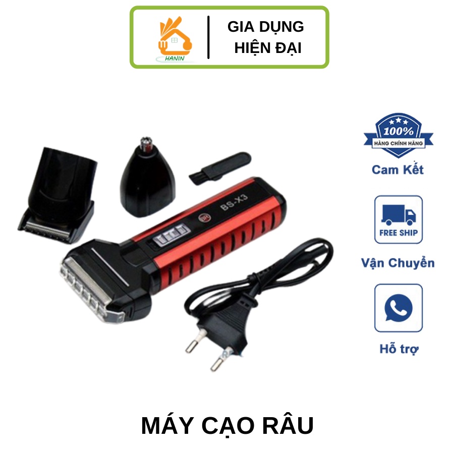 Máy Cạo Râu - Boteng BT- T1 Kiêm Tông Đơ Đa Năng 3 Trong 1 Tiện Lợi, Dễ Sử Dụng