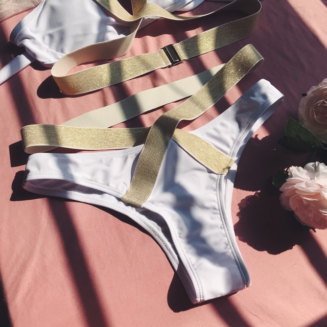 Bikini dây chéo ánh kim (Kèm hình thật) | BigBuy360 - bigbuy360.vn