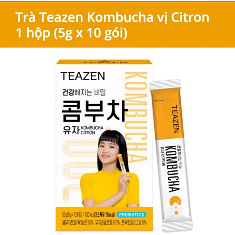 Trà Thanh Nhiệt Teazen Kombucha 4 Vị Hàn Quốc