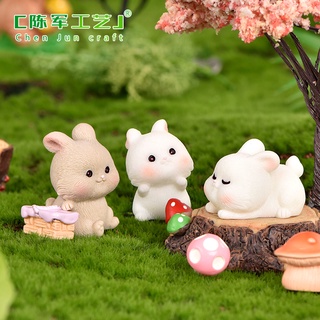 [HÀ NỘI] Tượng Thỏ Con Mini dễ thương decor cute. Tượng trang trí nhà cửa để bàn, trang trí tiểu cảnh.