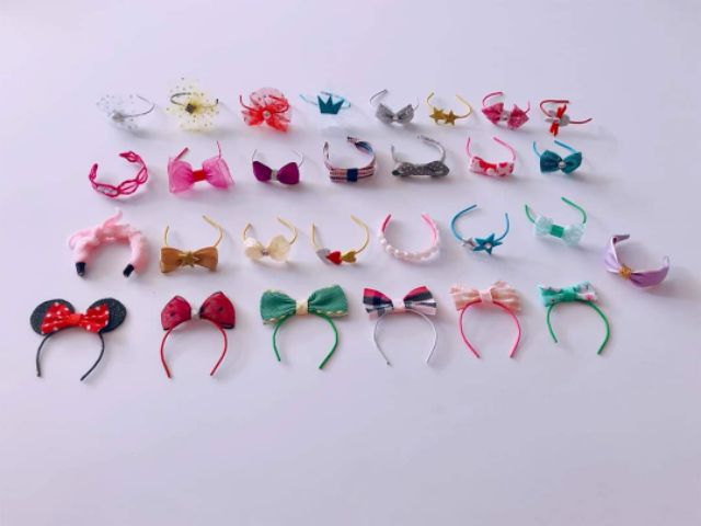 Cài tóc, băng đô cho búp bê size 1/6 babies, xinji, 1/8bjd, baboliy, bru, 5inch, nendoll