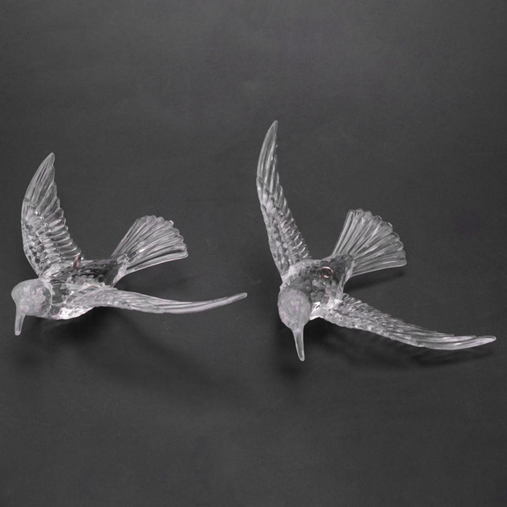 Phụ Kiện Treo Trang Trí Cây Thông Giáng Sinh Hình Chú Chim Bằng Acrylic Trong Suốt Chất Lượng Cao DIY