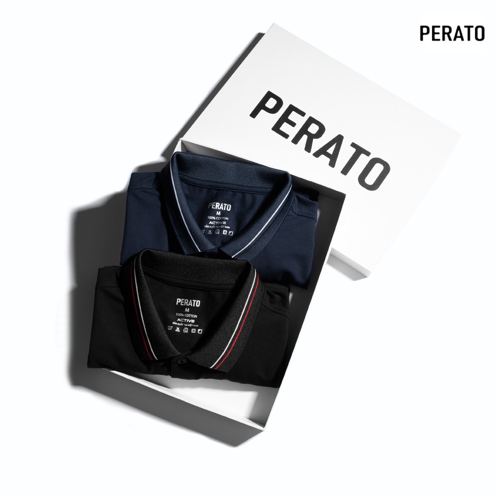 [MUA 2 GIẢM 20K] Áo Phông Nam Có Cổ PERATO Trẻ Trung, Năng Động, Chất Mềm Mại, Thấm Hút Tốt (APCP21004-05) | BigBuy360 - bigbuy360.vn