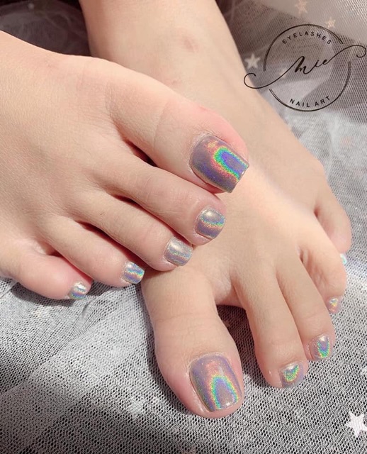 Tráng gương cầu vồng làm nail - Phụ kiện Nail