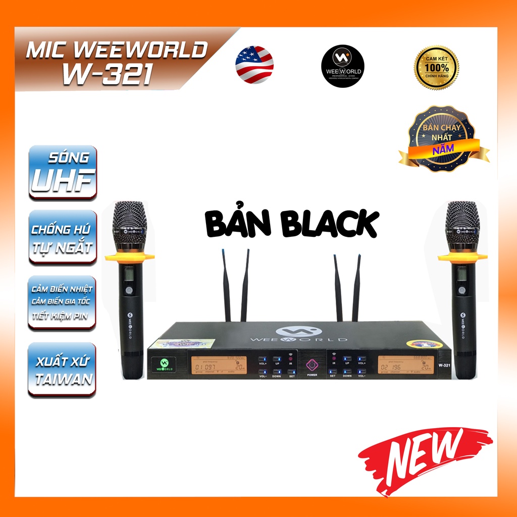 Mic không dây cao cấp Weeworld  W-321