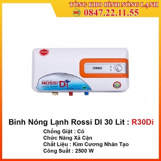 Bình nóng lạnh Rossi ngang 30L R30Di