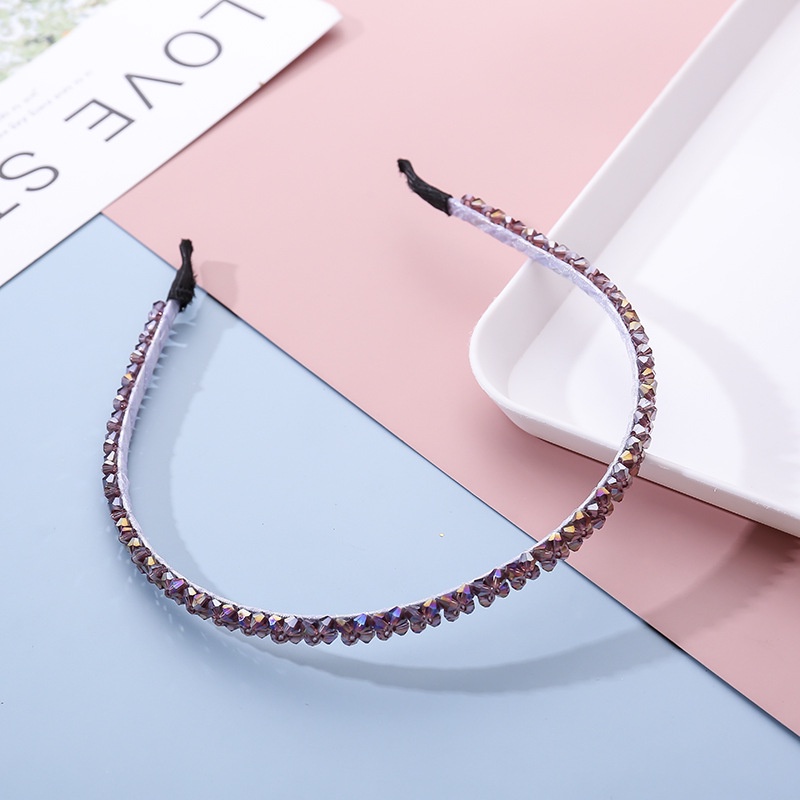 Băng Đô Đính Hạt Pha Lê Siêu Lấp Lánh Phong Cách Hàn Quốc Thời Trang Cho Nữ