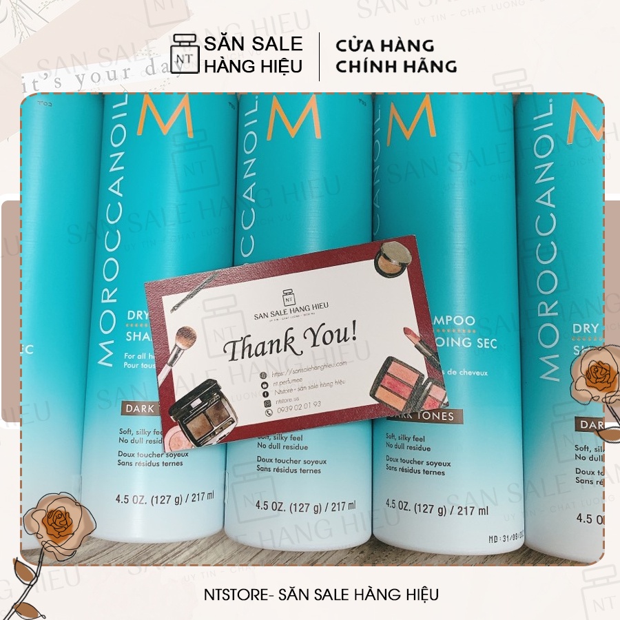 Dầu gội khô Moroccanoil 217ML - xịt khô tóc bồng bềnh kềm dầu