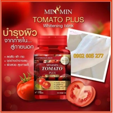 [Hàng chính hãng] Giúp trắng da Min&amp;Min Tomato Plus Thái Lan