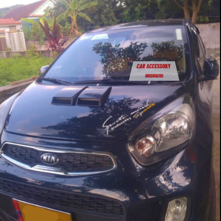 Ốp capo ô tô mô phỏng lỗ thông hơi giả lỗ thông gió phổ thông phù hợp các dòng xe