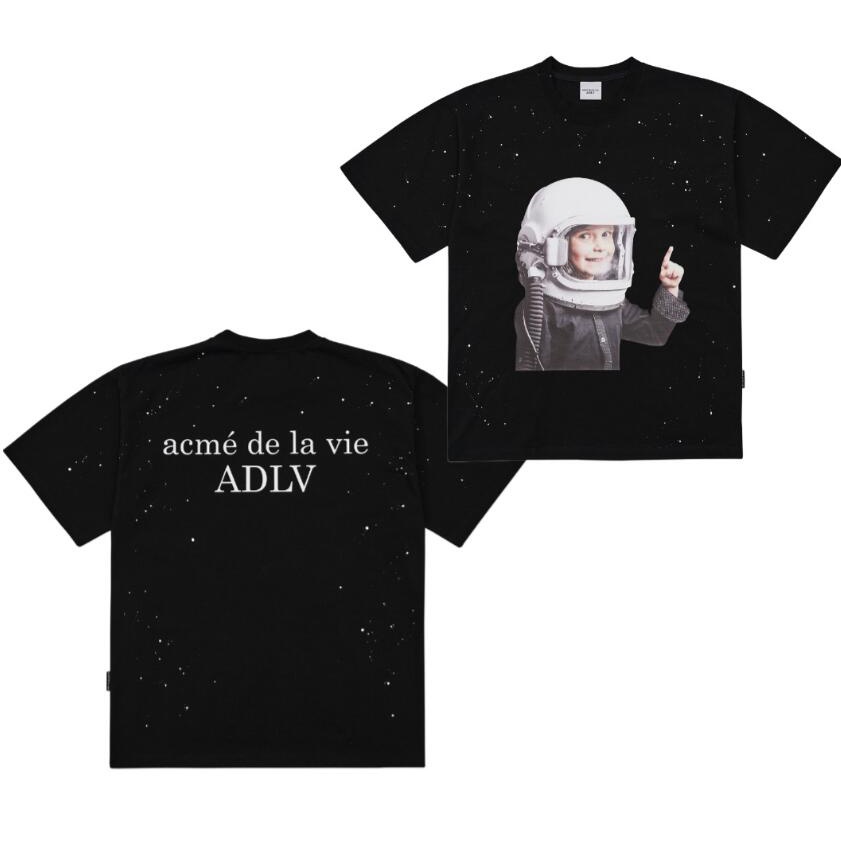 Áo thun cotton ADLV tay ngắn in hình thời trang