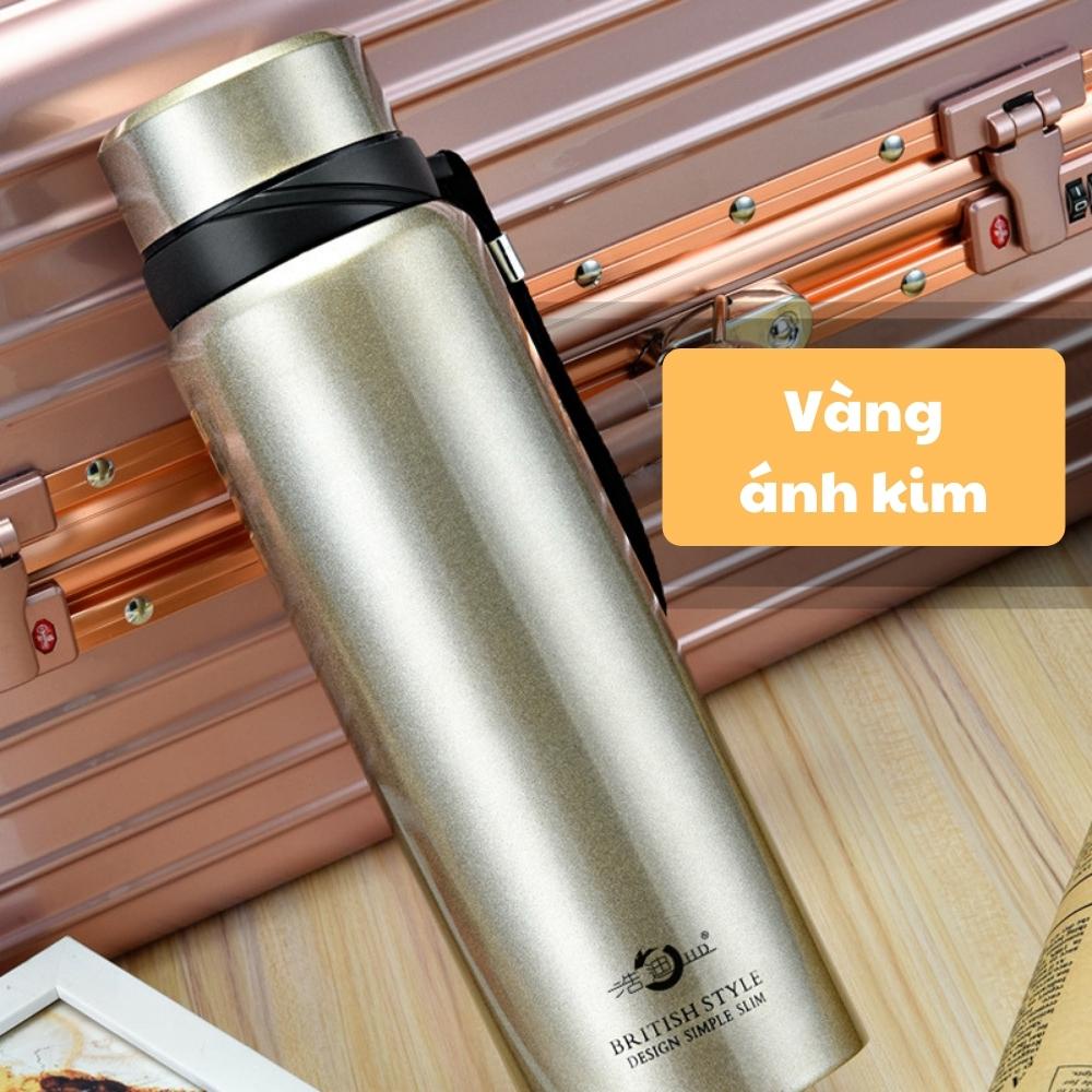 Bình giữ nhiệt 1000ml đẹp INOX 304 cao cấp, bình đựng nước giữ nhiệt thể thao Boom Store