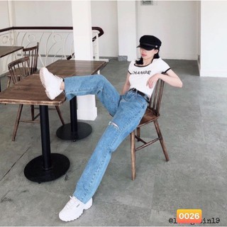Hot trend baggy trơn kiểu dây xích eo độc lạ