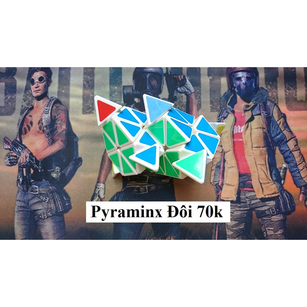 Rubik Long Sheng Pyraminx Đôi