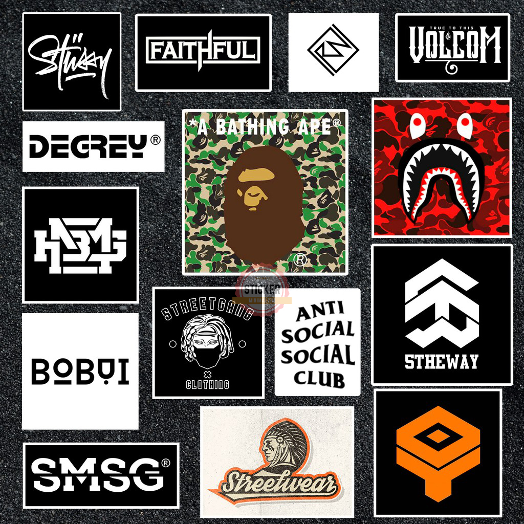 Sticker Local Brand chống nước dán laptop, điện thoại, đàn guitar, mũ bảo hiểm, vali, xe máy