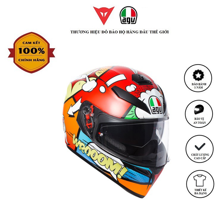 Nón bảo hiểm AGV K3 SV ASIA FIT BALLOON - Chính Hãng