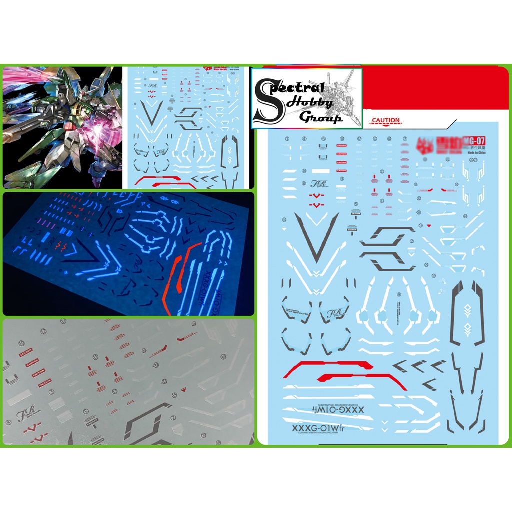 Decal nước dán mô hình Wing Fenice Rinascita Gundam MG HG các loại - Water sticker