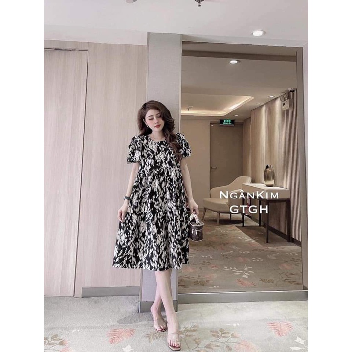 [SALE LỚN GIỮA NĂM] Đầm babydoll vải đẹp kiểu dáng dễ mặc, big size, bầu bì bon chen thoải mái [Có sẵn] [Ảnh thật] | BigBuy360 - bigbuy360.vn