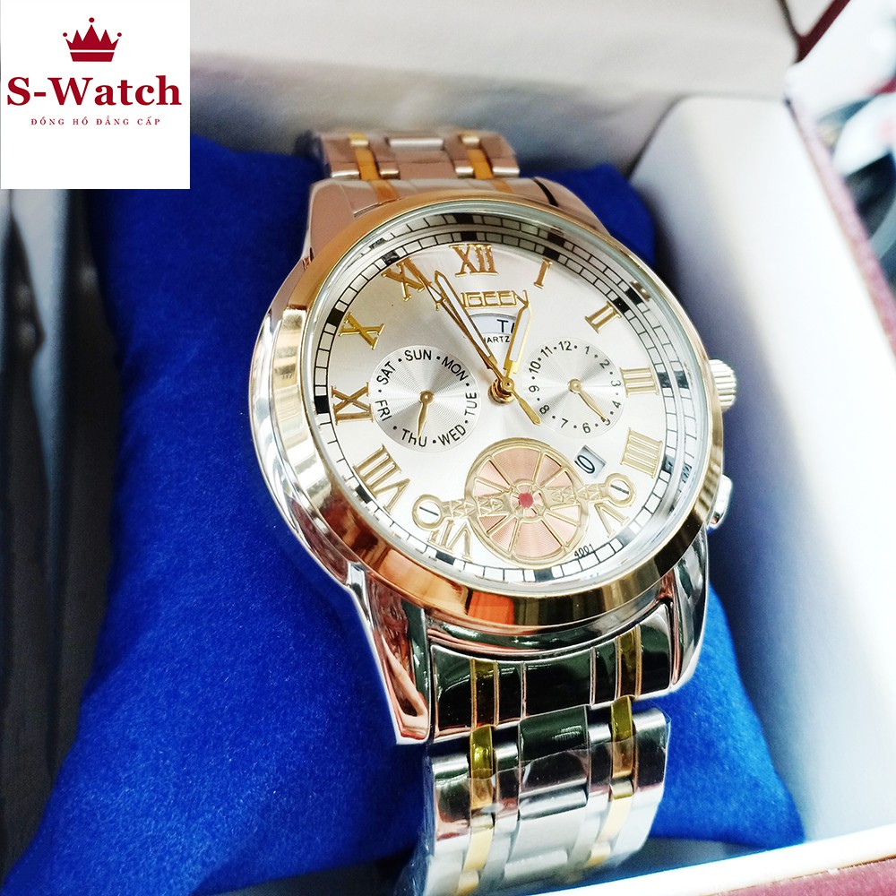 [HOT SALE] Đồng Hồ Nam FNGEEN FN4001 Doanh Nhân 2020 Chạy 2 Lịch Dây Thép Không Gỉ Cao Cấp | BigBuy360 - bigbuy360.vn