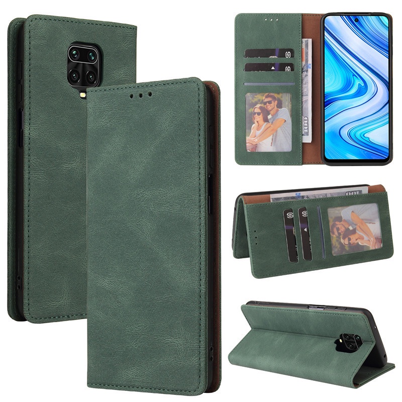 Bao Da Điện Thoại Nắp Lật Có Ngăn Đựng Thẻ Cho Redmi Note 10 9 8 Pro 9s 8t 10x Xiaomi Poco M3 10t Lite