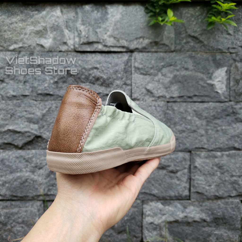 Slip on nam - Giày lười vải nam cao cấp BAODA - Vải polyester chống thấm 3 màu đen, khaki, xanh nhạt - Mã 20043 | BigBuy360 - bigbuy360.vn